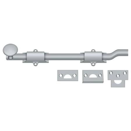 Deltana Surface Bolt With Off-Set, Heavy Duty Satin Chrome 10" FPG1026D