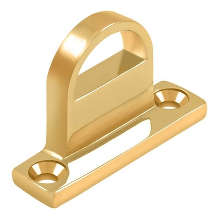 Deltana Heavy Duty Bracket For Heavy Duty Bolt, Solid Brass Lifetime Brass FPGHDBCR003