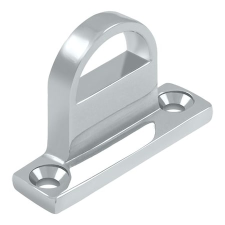 Deltana Heavy Duty Bracket For Heavy Duty Bolt, Solid Brass Bright Chrome FPGHDBU26