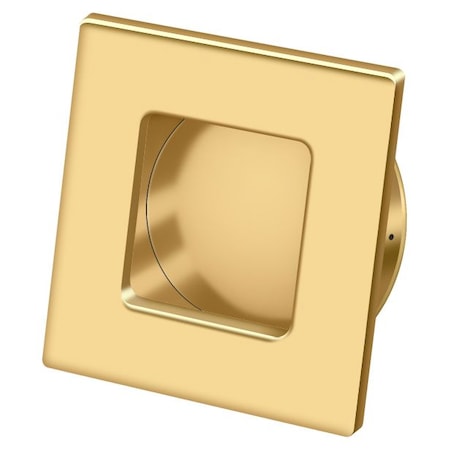 Deltana Square Heavy Duty Flush Pull Lifetime Brass 2-3/4" FPS234CR003