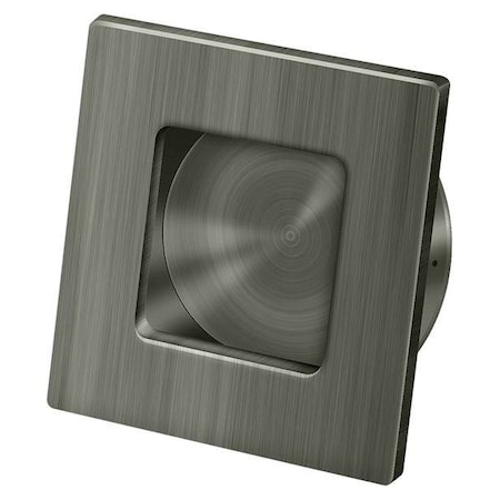 Deltana Square Heavy Duty Flush Pull Antique Nickel 2-3/4" FPS234U15A