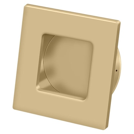 Deltana Square Heavy Duty Flush Pull Brushed Brass 2-3/4" FPS234U4
