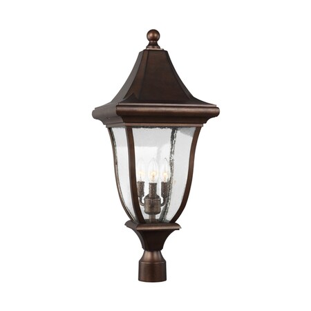Feiss Oakmont, Three Light, Outdoor, Post Lantern OL13107PTBZ