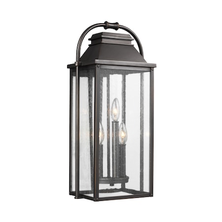 Feiss Wellsworth, Three Light, Outdoor, Wall Lant OL13201ANBZ