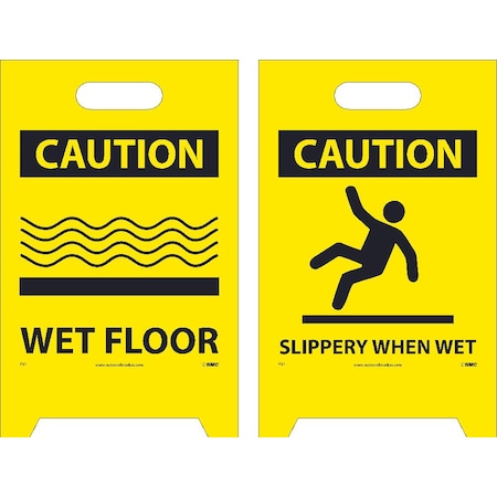 Nmc Caution Wet Floor Caution Slippery When FS1