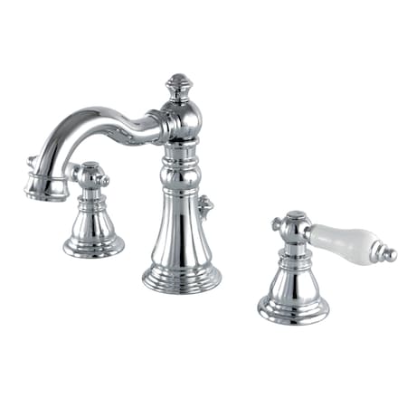 American Patriot Dual Handle FSC1971APL 8" Widespread Lavatory Faucet, 8" to 16" Mount, Polished chrome 3 Hole FSC1971APL