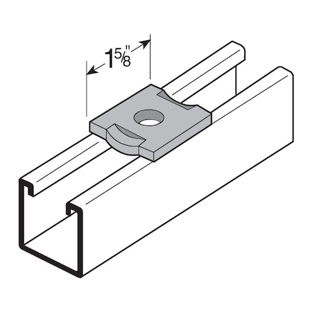 FLEX-STRUT Washer, Sq, Channel Guide, 1/2" Hole FS-5004-1/2 E/G