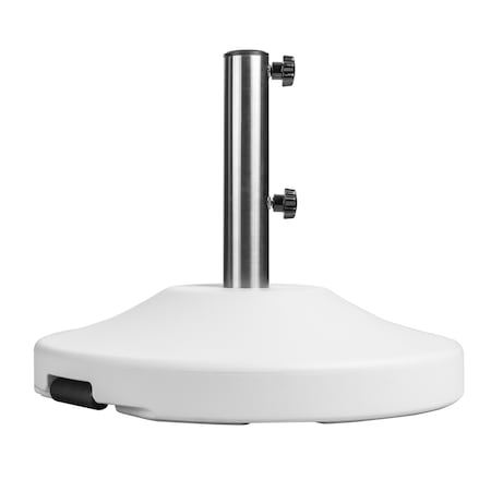 Us Weight 80 lb Umbrella Base, White FUB80W
