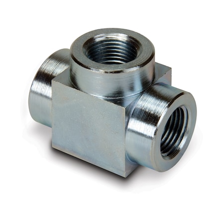 Enerpac FZ1637, High Pressure Fitting, NPT Tee, 10,000 psi Max, Connection from 1/4" NPTF to 1/4" NPTF FZ1637