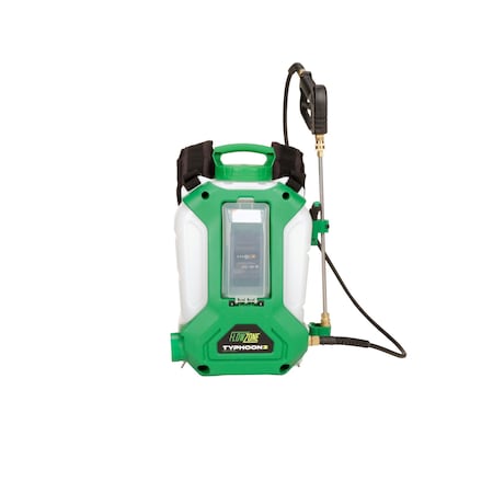 Flowzone 4 gal Backpack Sprayer, Plastic, 5 ft L Hose, Cone/Fan/Jet Nozzle Spray Pattern FZVAAK-3