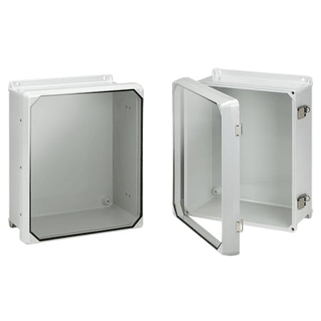 Nvent Hoffman Flat Clear Cover with Latches, Type 4x CHJ1210HWPL2LG