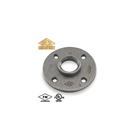 Smith-Cooper 2-1/2" Black Floor Flange 4316000666