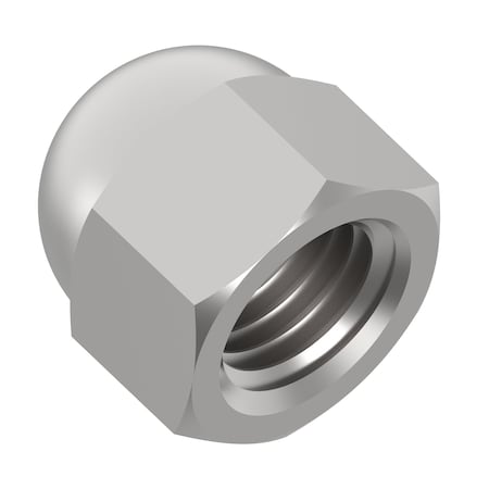 Zoro Select Low Crown Cap Nut, 3/4"-10, 18-8 Stainless Steel, Plain, 1-5/32 in H CPB254