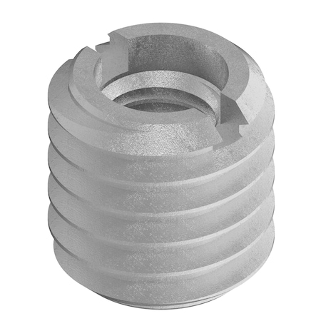 Zoro Select Standard Wall Self Locking Thread Insert, 1/4"-28 Int Thrd Sz, 18-8 Stainless Steel EZ-303-428