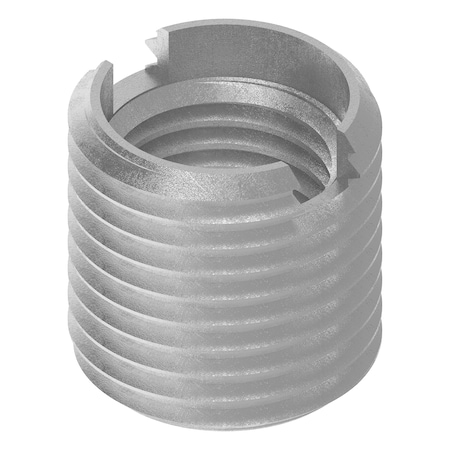 Zoro Select Thin Wall Self Locking Thread Insert, 7/16"-20 Int Thrd Sz, 18-8 Stainless Steel, 5 PK 313-720-PK5