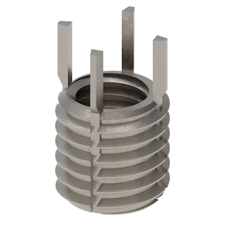 Zoro Select Key Locking Thread Insert, Thin Wall, 4 Keys, 1/2"-13 Int Thrd Sz, 5/8"-11 Ext Thrd Sz, 10 PK 217-076326