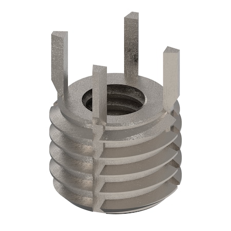 Zoro Select Key Locking Thread Insert, Extra Heavy Wall, 4 Keys, 5/16"-18 Int Thd Sz, 9/16"-12 Ext Thd Sz, 10 PK 217-077335