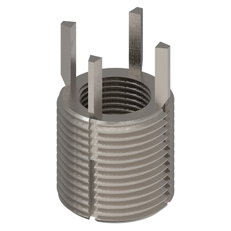 Zoro Select Key Locking Thread Insert, Heavy Wall, 4 Keys, 3/4"-16 Int Thrd Sz, 1 1/8"-12 Ext Thrd Sz, 10 PK 217-076509