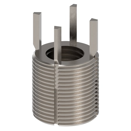 Zoro Select Key Locking Thread Insert, Extra Heavy Wall, 4 Keys, 7/8"-9 Int Thrd Sz, 1 3/8"-12 Ext Thd Sz, 10 PK 217-077342