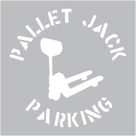 Visual Workplace Floor Stencil, 24"x24", Pallet Jack 60-1924-2424-TR691