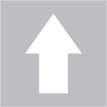 Visual Workplace Floor Stencil, 24"x24", Arrow 60-1924-2424-DI683