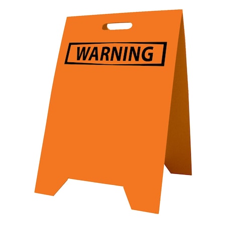 Visual Workplace A Frame, Corrugate, 16"x24", Warning 60-1904-AF1624-W628