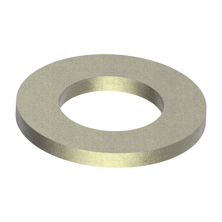 Zoro Select Flat Washer, Fits Bolt Size M30, Steel, Not Graded, Zinc Yellow Finish, 10 PK FW69160301-010P2