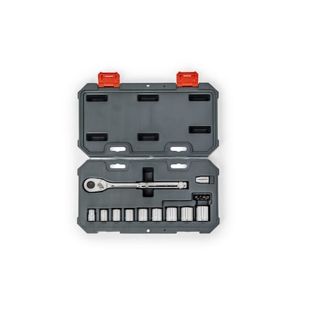 Crescent 15 Piece 3/8" Drive 6 Point SAE Mechanics Tool Set CSWS38SAE15