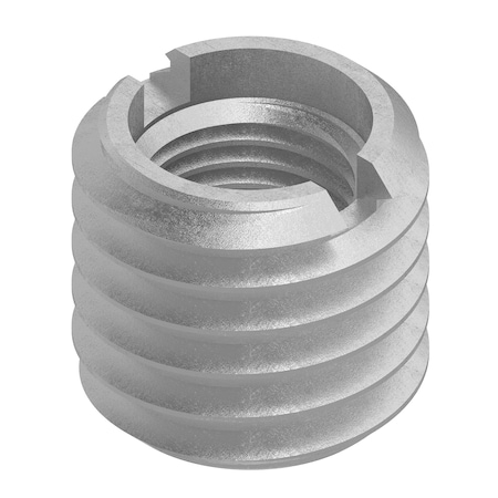 Zoro Select Standard Wall Self Locking Thread Insert, 3/8"-24 Int Thrd Sz, Steel EZ-329-624