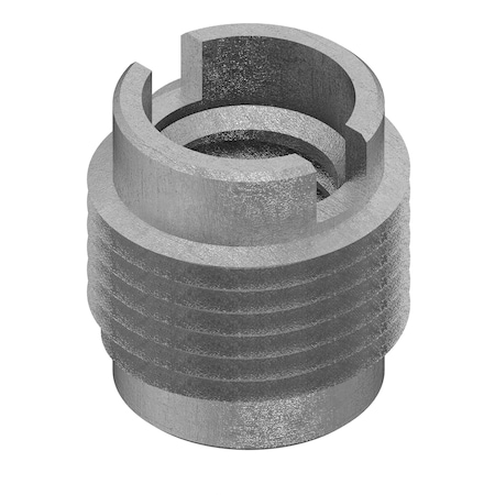 Zoro Select Knife Thread Insert, M10-1.50 Int Thrd Sz, 15.875 mm L, 12.7 mm Dia., 18-8 SS, Plain, 5 PK 400-M10-CR-PK5