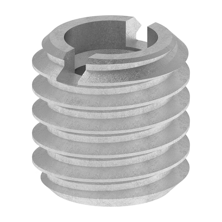 Zoro Select Heavy Wall Self Locking Thread Insert, 1/4"-20 Int Thrd Sz, Steel, 10 PK 329-4IC-PK10