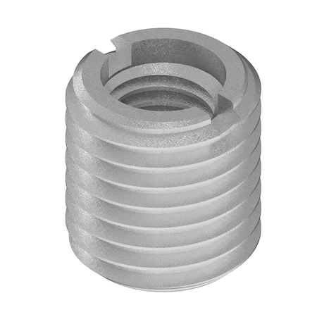 Zoro Select Standard Wall Self Locking Thread Insert, M10-1.50 Int Thrd Sz, 316 Stainless Steel 416-10