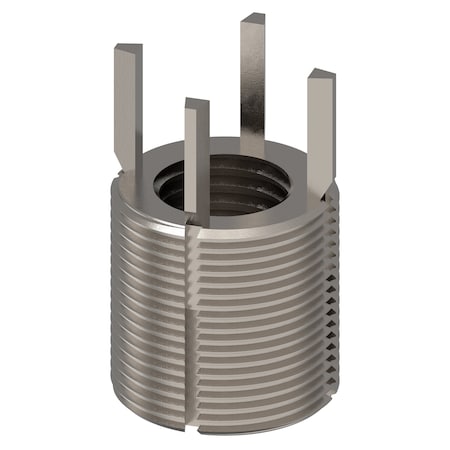 Zoro Select Key Locking Thread Insert, Extra Heavy Wall, 4 Keys, 1"-12 Int Thrd Sz, 1 1/2"-12 Ext Thrd Sz, 10 PK 217-077543