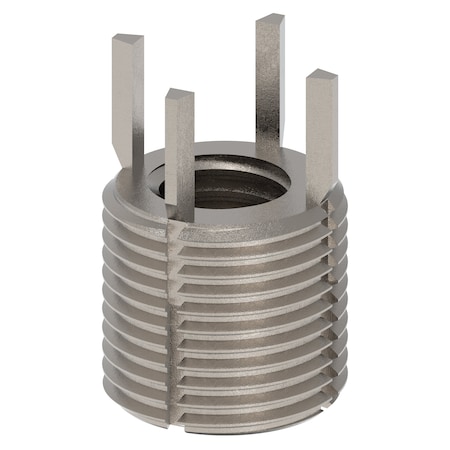 Zoro Select Key Locking Thread Insert, Extra Heavy Wall, 4 Keys, 9/16"-12 Int Thrd Sz, 7/8"-14 Ext Thd Sz, 10 PK 217-076339