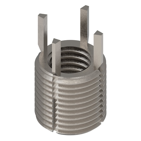 Zoro Select Key Locking Thread Insert, Heavy Wall, 4 Keys, 9/16"-12 Int Thrd Sz, 13/16"-16 Ext Thrd Sz, 10 PK 217-077307