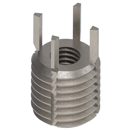 Zoro Select Key Locking Thread Insert, Heavy Wall, 4 Keys, M5-0.80 Int Thrd Sz, M10-1.25 Ext Thrd Sz, 10 PK 217-076364