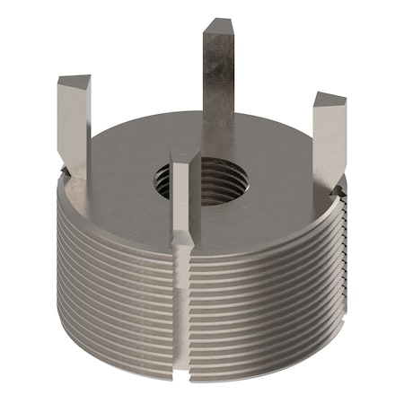 Zoro Select Key Locking Thread Insert, Heavy Wall, 4 Keys, 3/4"-16 Int Thrd Sz, 2 1/8"-12 Ext Thrd Sz, 10 PK 217-077509