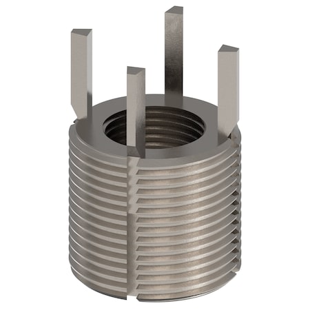 Zoro Select Key Locking Thread Insert, Extra Heavy Wall, 4 Keys, 7/8"-14 Int Thd Sz, 1 3/8"-12 Ext Thd Sz, 10 PK 217-076542