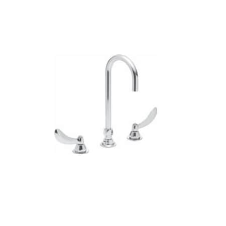 Delta Dual Handle Two Handle 8In Below Deck-Mount Faucet, Chrome 3 Hole 27C2974