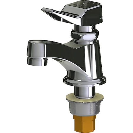 Chicago Faucet Metering Single Faucet Metering, Single Hole Mount, Chrome plated 1 Hole 333-E2805-336CAB