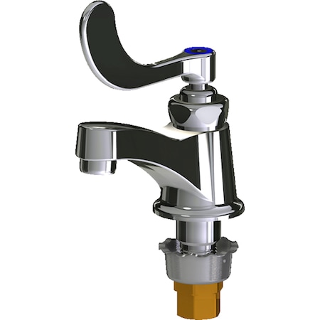 Chicago Faucet Manual Bathroom Faucet, Single Hole Mount, Chrome plated 1 Hole 701-317COLDABCP