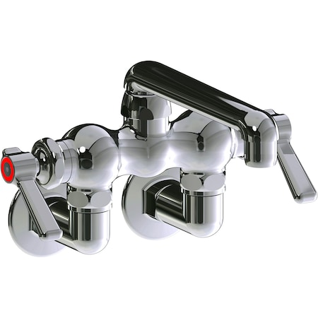 Chicago Faucet Manual Sink Faucet, 3-3/8" Mount, Chrome plated 772-SSABCP