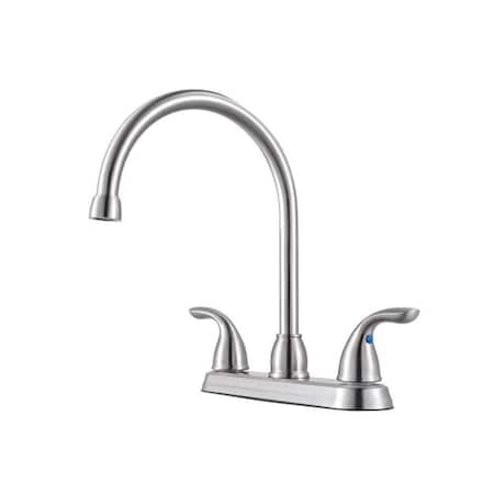 Pfister Series Two Hdl High Arc Kitchen Faucet Stai, 8" Mount, 3 Hole Residential G136-200S