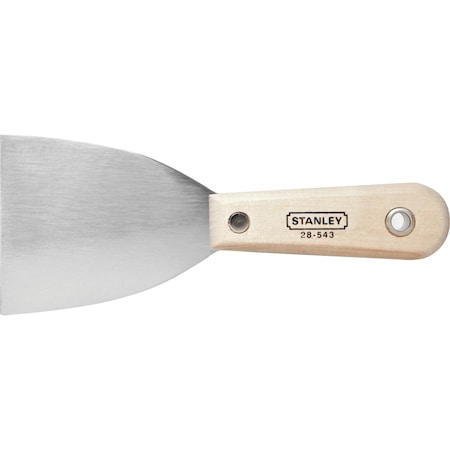 Stanley Straight Edge Putty Knife, Wood Handle, 3" 28-543