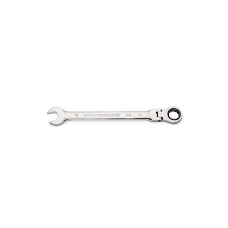 Gearwrench 19mm 90-Tooth 12 Point Flex Head Ratcheting Combination Wrench 86719