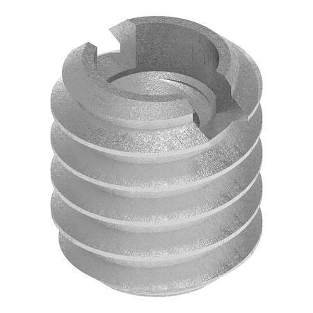 Zoro Select Standard Wall Self Locking Thread Insert, No. 6-32 Int Thrd Sz, 316 Stainless Steel 316-006