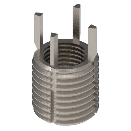 Zoro Select Key Locking Thread Insert, Heavy Wall, 4 Keys, 1/2"-20 Int Thrd Sz, 11/16"-11 Ext Thrd Sz, 10 PK 217-076506