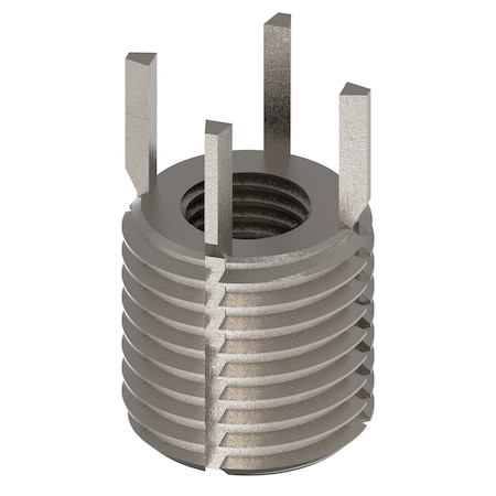 Zoro Select Key Locking Thread Insert, Heavy Wall, 4 Keys, 7/16"-14 Int Thrd Sz, 5/8"-11 Ext Thrd Sz, 10 PK 217-076305