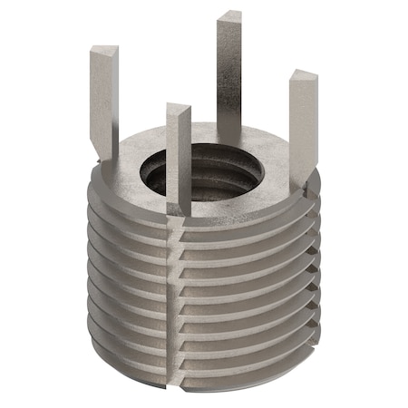 Zoro Select Key Locking Thread Insert, Extra Heavy Wall, 4 Keys, 1/2"-13 Int Thd Sz, 13/16"-16 Ext Thd Sz, 10 PK 217-076338