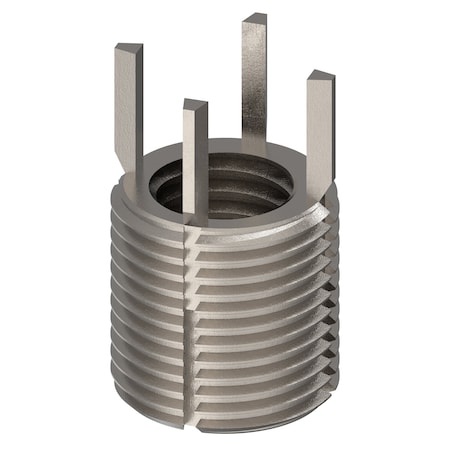 Zoro Select Key Locking Thread Insert, Heavy Wall, 4 Keys, 5/8"-11 Int Thrd Sz, 7/8"-14 Ext Thrd Sz, 10 PK 217-076308